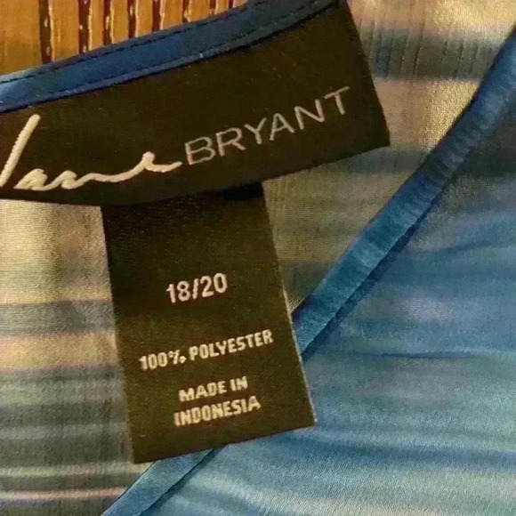 Blue, Sheer airy chiffon, blouse - Picture 5 of 10